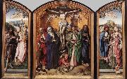 MASTER of the St. Bartholomew Altar Crucifixion Altarpiece oil painting